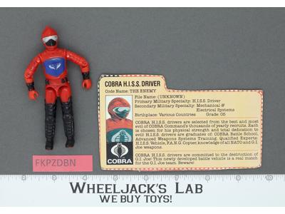 Cobra H.I.S.S. Driver V1 100% Complete G.I. Joe 1983 Hasbro Vintage Figure