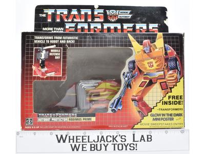 Rodimus Prime MIB 100% Complete B 1986 Vintage Action Figure G1 Transformers