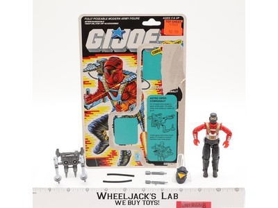 Astro Viper V1 100% Complete Cardback G.I. Joe 1988 Hasbro Vintage Action Figure