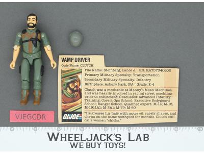 Clutch V1 Straight Arm 100% Complete G.I. Joe 1982 Hasbro Vintage Action Figure
