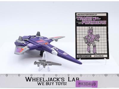 Cyclonus PURPLE EARS 100% Complete 1986 Vintage Hasbro G1 Transformers