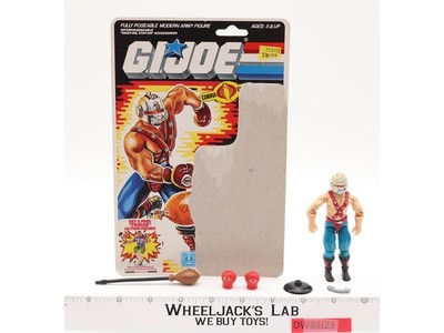 Big Boa V1 100% Complete W/34 Cardback 1987 G.I. Joe Vintage Action Figure