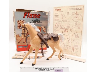 Palomino Flame The Western Range Horse Complete Marx Johnny West Vintage Set
