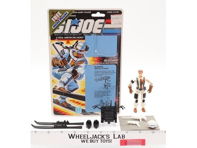 Blizzard V1 100% Complete W/ Cardback 1988 G.I. Joe Hasbro Vintage Action Figure