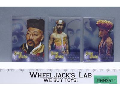 Set of 3 False Gods Stargate SG-1 2002 Rittenhouse Olokun Kali Yu Cards