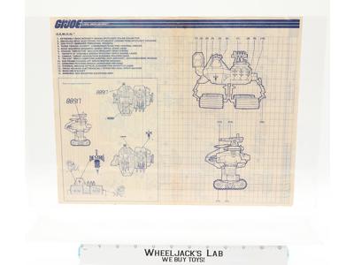 D.E.M.O.N. 1988 ORIGINAL Instructions Blueprints G.I. Joe Hasbro