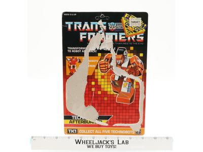 Afterburner Cardback 1987 Vintage Hasbro G1 Transformers Action Figure UNPUNCHED