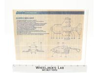 Cobra Sea Ray 1987 ORIGINAL Instructions Blueprints G.I. Joe Action Figure