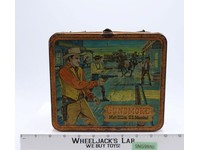 Gunsmoke Matt Dillon U.S. Marshall Metal Lunch Box ONLY 1959 Aladdin Ind Vintage
