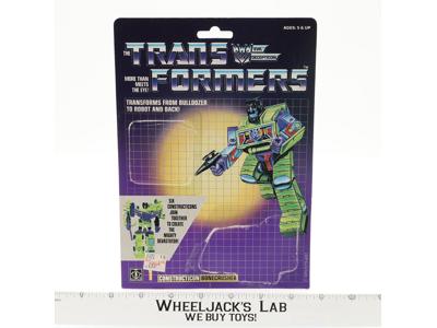 Bonecrusher Devastator Cardback Vintage 1985 G1 Transformers Action Figure