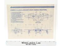 Cobra C.L.A.W. 1984 ORIGINAL Instructions Blueprints G.I. Joe Action Figure