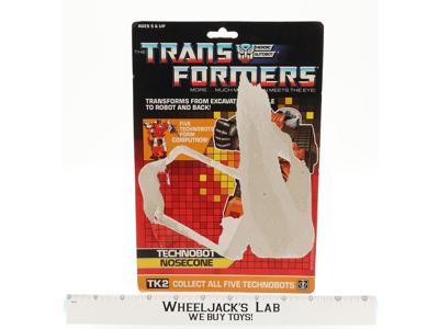 Nosecone Cardback 1987 Vintage Hasbro G1 Transformers Action Figure