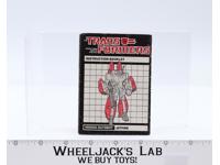 Jetfire Instructions Manual Booklet 1984 Hasbro G1 Transformers Vintage Figure