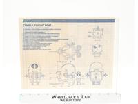 Cobra Flight Pod 1985 ORIGINAL Instructions Blueprints G.I. Joe Hasbro Vehicle