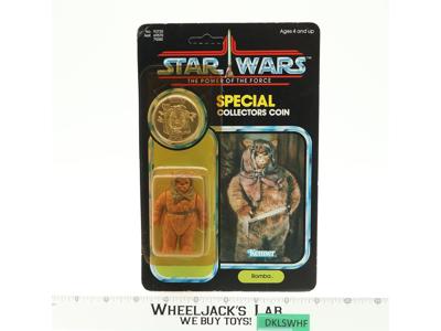 Romba Ewok W/ Coin 92 Back Star Wars POTF 1984 Kenner Figure NEW MOSC SEALED