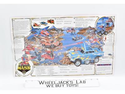 Poster Brochure Phamphlet 1985 Product Catalog MASK Kenner Action Figure