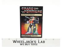 Wheeljack Instruction Manual Booklet 1985 Hasbro G1 Transformers Action Figure