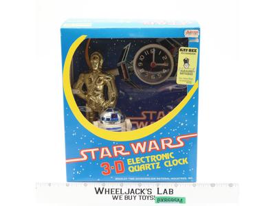 R2-D2 & C-3PO 1980 Bradley Time Quartz Talking Alarm Clock Works NEW MIB