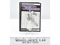 Onslaught Action Figure Vintage Instruction Manual Booklet 1986 G1 Transformers
