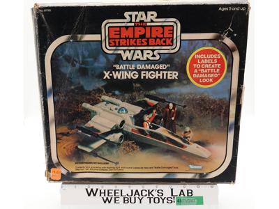 Battle Damaged X-Wing 100% Complete W/Box & Insert Star Wars 1977 Kenner Vehicle