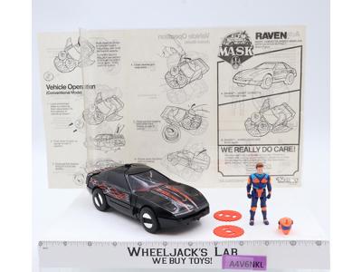 Raven W/Calhoun Burns 100% Complete 1986 MASK M.A.S.K. Kenner Action Figure