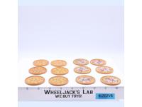 Pizza Thrower Flying Pizza Discs x12 Teenage Mutant Ninja Turtles TMNT Playmates