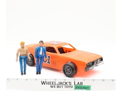 General Lee w/Bo & Luke Dukes Of Hazzard 1980 Mego Vintage Action Figure Vehicle