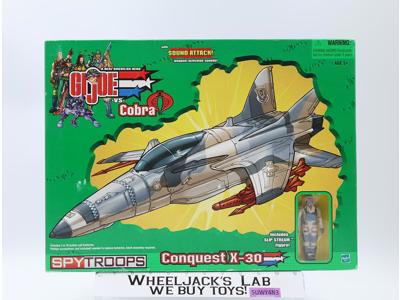 Conquest X-30 W/ Slip Stream GI Joe Spy Troops 2002 Hasbro NEW MISB SEALED