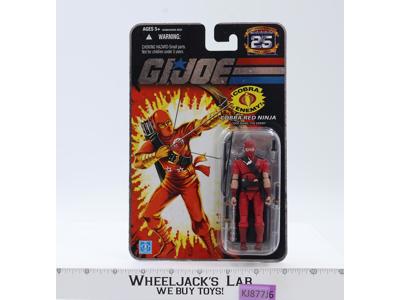 The Enemy Cobra Red Ninja G.I. Joe 25th Anniversary 2007 Hasbro NEW MOSC SEALED
