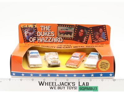 4 Car Set Dukes Of Hazzard Die-Cast 1981 ERTL 1/64 Scale NEW SEALED