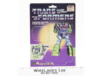 Hook Cardback 1985 Vintage Hasbro G1 Transformers Action Figure