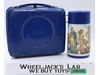 Thundercats Blue Plastic Lunchbox W/Thermos Mug 1985 Aladdin Vintage
