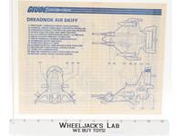 Dreadnok Air Skiff 1987 ORIGINAL Instructions Blueprints G.I. Joe Hasbro