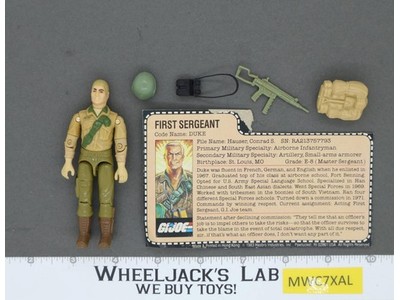 Duke V1 100% Complete No Holes G.I. Joe 1983 Hasbro Vintage Action Figure