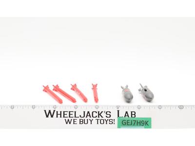 Cobra FANG Missiles x4 & Bombs x2 1983 GI Joe Hasbro Vintage Figure Vehicle