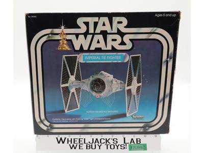White Imperial Tie Fighter NICE 100% Complete Star Wars 1978 Kenner Vehicle