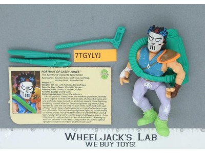 Casey Jones 100% Complete Teenage Mutant Ninja Turtles Playmates 1989 Vintage