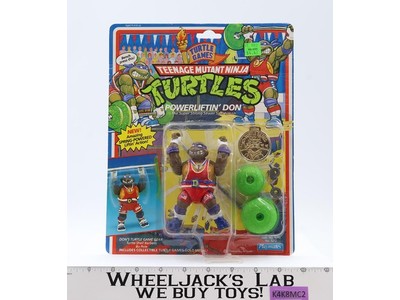 Powerliftin' Don TMNT Turtle Games 1992 Playmates Action Figure NEW MOSC SEALED