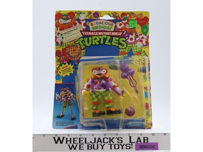 Crazy Clownin' Mike Bodacious Birthday TMNT 1992 Playmates Figure NEW MOC