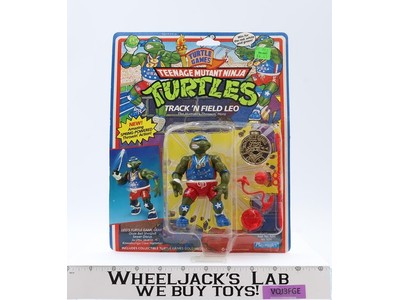 Track 'n Field Leo TMNT Turtle Games 1992 Playmates Action Figure NEW SEALED