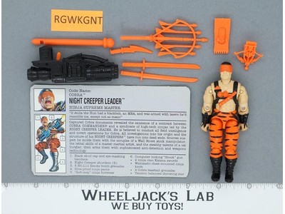 Night Creeper Leader V1 100% Complete G.I. Joe 1993 Hasbro Vintage Action Figure