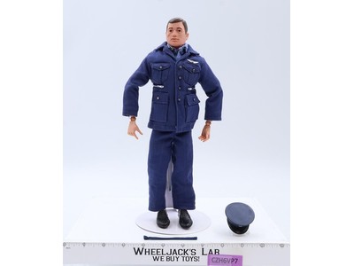 Action Pilot Dress Uniform GI Joe Painted Brown 1964 Hasbro Vintage 12" Figure