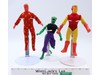Lot of 3 Human Torch Iron Man Lizard WGSH Mego 8" Vintage Action Figures