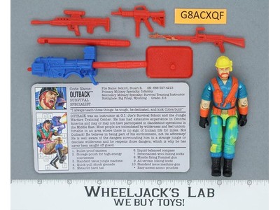 Outback V3 100% Complete Battle Corps 1993 G.I. Joe Hasbro Vintage Action Figure