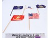 Lot of 5 GI Joe Military Branches Flags 1960s Vintage Hasbro 12" Accessory