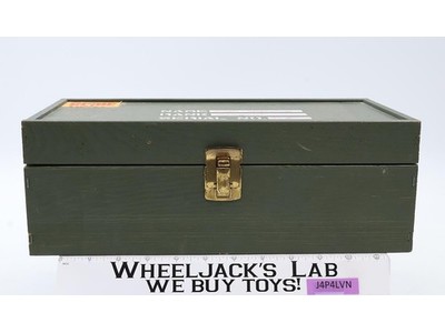G.I. Joe Wooden Footlocker W/ Tray 1964 Hasbro Vintage Action Figure Accessory