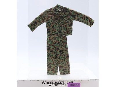 GI Joe 1964 Action Marine Camouflage Fatigue Pants & Shirt Hasbro Vintage 12"