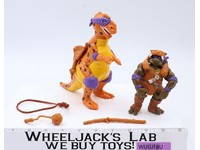 Cave Turtle Don W/ Trippy T-Rex 100% Complete TMNT 1992 Playmates Action Figure