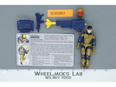 Barricade V1 100% Complete 1992 G.I. Joe Hasbro Vintage Action Figure