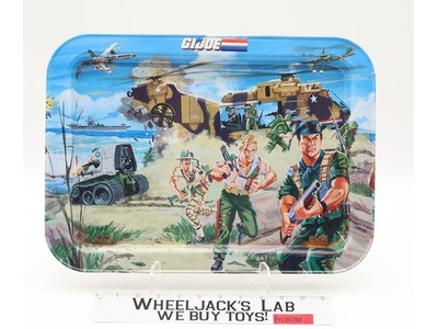 Metal TV Lap Tray GI Joe A Real American Hero 1987 Hasbro Vintage
